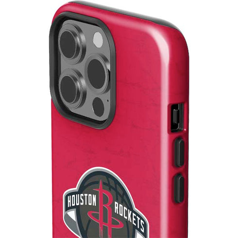 NBA Houston Rockets Distressed iPhone 15 Pro Impact Case